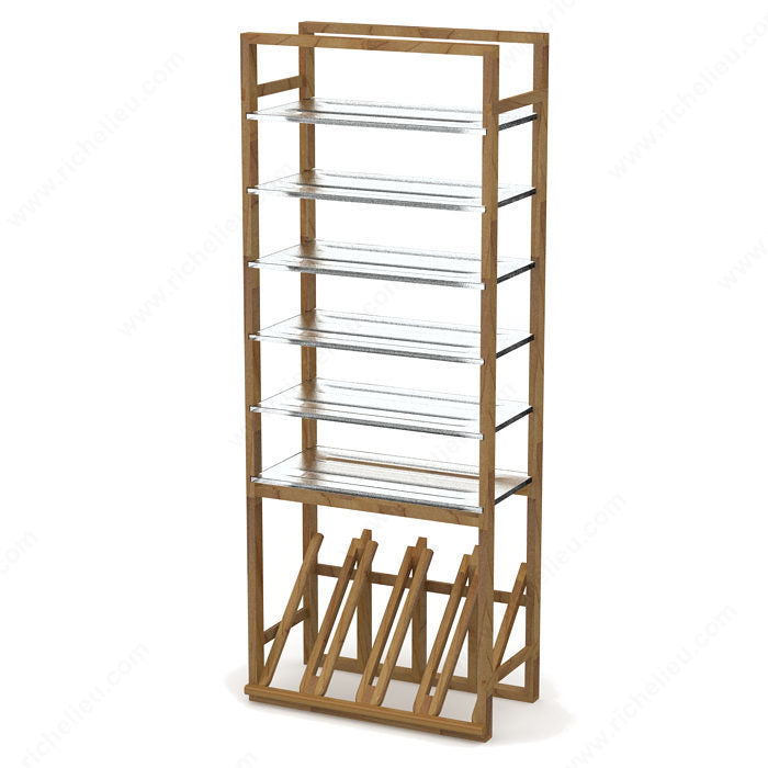 Modern Angled Glass Racks