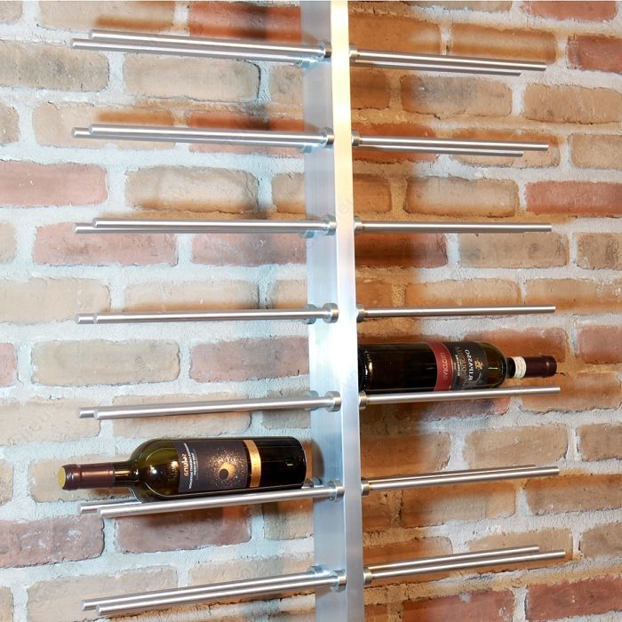 Wine Bottle Holder with Central Division